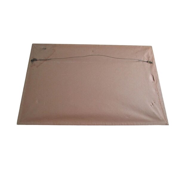 Medieval Lady Falconer Needlepoint Art In Antique Gold Frame GUC - Picture 8 of 16